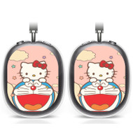 Onyourcases Hello Kitty and Doraemon Custom AirPods Max Case Cover Personalized New Transparent TPU Shockproof Smart Protective Cover Shock-proof Dust-proof Slim Accessories Compatible with AirPods Max