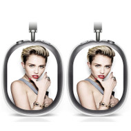 Onyourcases Miley Cyrus Photo Custom AirPods Max Case Cover Personalized New Transparent TPU Shockproof Smart Protective Cover Shock-proof Dust-proof Slim Accessories Compatible with AirPods Max
