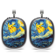 Onyourcases Pikachu Pokemon Starry Night Custom AirPods Max Case Cover Personalized New Transparent TPU Shockproof Smart Protective Cover Shock-proof Dust-proof Slim Accessories Compatible with AirPods Max