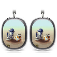 Onyourcases R2 D2 and BB8 Star Wars The Force Awakens Custom AirPods Max Case Cover Personalized New Transparent TPU Shockproof Smart Protective Cover Shock-proof Dust-proof Slim Accessories Compatible with AirPods Max
