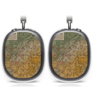 Onyourcases A Medieval Map of Mars The Planet Mars Custom AirPods Max Case Cover Personalized Trend Transparent TPU Shockproof Smart Protective Cover Shock-proof Dust-proof Slim Accessories Compatible with AirPods Max