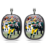 Onyourcases Aaron Rodgers Custom AirPods Max Case Cover Personalized Trend Transparent TPU Shockproof Smart Protective Cover Shock-proof Dust-proof Slim Accessories Compatible with AirPods Max