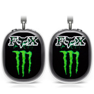 Onyourcases Fox Racing Monster Energy Custom AirPods Max Case Cover Personalized Trend Transparent TPU Shockproof Smart Protective Cover Shock-proof Dust-proof Slim Accessories Compatible with AirPods Max