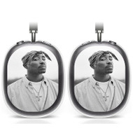 Onyourcases Tupac Shakur Custom AirPods Max Case Cover Personalized Trend Transparent TPU Shockproof Smart Protective Cover Shock-proof Dust-proof Slim Accessories Compatible with AirPods Max