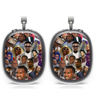 Onyourcases Yeezus Kanye West Collage Custom AirPods Max Case Cover Personalized Trend Transparent TPU Shockproof Smart Protective Cover Shock-proof Dust-proof Slim Accessories Compatible with AirPods Max