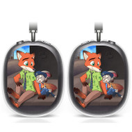 Onyourcases Zootopia Judy Hopps and Nick Wilde Disney Custom AirPods Max Case Cover Personalized Trend Transparent TPU Shockproof Smart Protective Cover Shock-proof Dust-proof Slim Accessories Compatible with AirPods Max