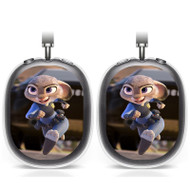 Onyourcases Zootopia Judy Hopps Custom AirPods Max Case Cover Personalized Trend Transparent TPU Shockproof Smart Protective Cover Shock-proof Dust-proof Slim Accessories Compatible with AirPods Max