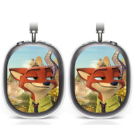 Onyourcases Zootopia Nick Wilde Disney Custom AirPods Max Case Cover Personalized Trend Transparent TPU Shockproof Smart Protective Cover Shock-proof Dust-proof Slim Accessories Compatible with AirPods Max