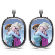 Onyourcases Disney Frozen Anna and Elsa Hug Custom AirPods Max Case Cover Personalized Transparent TPU New Shockproof Smart Protective Cover Shock-proof Dust-proof Slim Accessories Compatible with AirPods Max