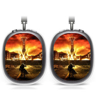 Onyourcases Fallout New Vegas Tower Custom AirPods Max Case Cover Personalized Transparent TPU New Shockproof Smart Protective Cover Shock-proof Dust-proof Slim Accessories Compatible with AirPods Max