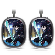 Onyourcases Kirito Sword Art Online 2 Custom AirPods Max Case Cover Personalized Transparent TPU New Shockproof Smart Protective Cover Shock-proof Dust-proof Slim Accessories Compatible with AirPods Max