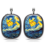 Onyourcases Pikachu Pokemon Starry Night Custom AirPods Max Case Cover Personalized Transparent TPU New Shockproof Smart Protective Cover Shock-proof Dust-proof Slim Accessories Compatible with AirPods Max