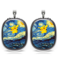 Onyourcases Pokemon Pikachu Starry Night Custom AirPods Max Case Cover Personalized Transparent TPU New Shockproof Smart Protective Cover Shock-proof Dust-proof Slim Accessories Compatible with AirPods Max