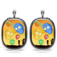 Onyourcases Rick and Morty Silhouette Custom AirPods Max Case Cover Personalized Transparent TPU New Shockproof Smart Protective Cover Shock-proof Dust-proof Slim Accessories Compatible with AirPods Max