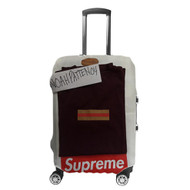 Onyourcases Supreme Gucci Box Logo Legit Check Custom Luggage Case Cover Top Suitcase Travel Trip Vacation Baggage Cover Protective Print