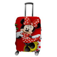 Onyourcases Wallpaper Mickey Mouse Merah Custom Luggage Case Cover Top Suitcase Travel Trip Vacation Baggage Cover Protective Print