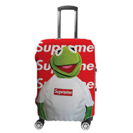Onyourcases Funny Kermit Supreme Desktop Background Custom Luggage Case Cover Suitcase Travel Top Trip Vacation Baggage Cover Protective Print