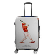 Onyourcases Mike Trout Los Angeles Angels Custom Luggage Case Cover Suitcase Travel Top Trip Vacation Baggage Cover Protective Print