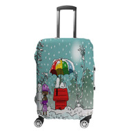 Onyourcases Snoopy Winter Desktop Wallpaper Custom Luggage Case Cover Suitcase Travel Top Trip Vacation Baggage Cover Protective Print