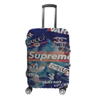 Onyourcases Gucci And Supreme Wallpaper Custom Luggage Case Cover Suitcase Travel Trip Top Vacation Baggage Cover Protective Print