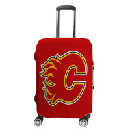 Onyourcases Calgary Flames NHL Art Custom Luggage Case Cover Suitcase Travel Trip Vacation Top Baggage Cover Protective Print