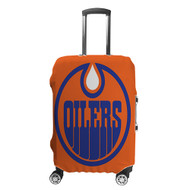 Onyourcases Edmonton Oilers NHL Art Custom Luggage Case Cover Suitcase Travel Trip Vacation Top Baggage Cover Protective Print