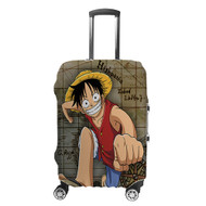 Onyourcases Luffy One Piece Custom Luggage Case Cover Suitcase Travel Trip Vacation Top Baggage Cover Protective Print
