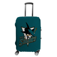 Onyourcases San Jose Sharks NHL Custom Luggage Case Cover Suitcase Travel Trip Vacation Top Baggage Cover Protective Print