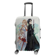 Onyourcases Sword Art Online Kirito and Asuna Custom Luggage Case Cover Suitcase Travel Trip Vacation Top Baggage Cover Protective Print