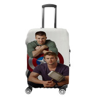 Onyourcases Chris Evans and Chris Hemsworth Custom Luggage Case Cover Suitcase Travel Brand Trip Vacation Baggage Cover Protective Top Print