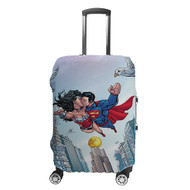 Onyourcases Superman and Wonder Woman Kiss Custom Luggage Case Cover Suitcase Travel Brand Trip Vacation Baggage Cover Protective Top Print