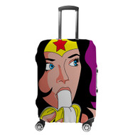 Onyourcases Wonder Woman and Banana Custom Luggage Case Cover Suitcase Travel Brand Trip Vacation Baggage Cover Protective Top Print