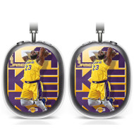 Onyourcases Lebron James Los Angeles Lakers NBA Custom AirPods Max Case Cover Personalized Transparent TPU Shockproof Smart Protective Cover Shock-proof Dust-proof Slim New Accessories Compatible with AirPods Max