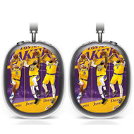 Onyourcases Los Angeles Lakers NBA Custom AirPods Max Case Cover Personalized Transparent TPU Shockproof Smart Protective Cover Shock-proof Dust-proof Slim New Accessories Compatible with AirPods Max
