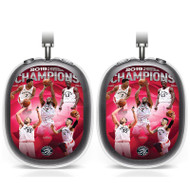 Onyourcases Toronto Raptors NBA Champions Custom AirPods Max Case Cover Personalized Transparent TPU Shockproof Smart Protective Cover Shock-proof Dust-proof Slim New Accessories Compatible with AirPods Max