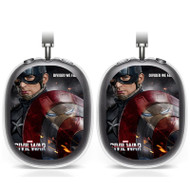 Onyourcases Captain America Civil War Custom AirPods Max Case Cover Personalized Transparent TPU Shockproof Smart Protective Cover Shock-proof Dust-proof Slim Best Accessories Compatible with AirPods Max