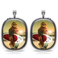 Onyourcases Chewbacca Star Wars Surfing Custom AirPods Max Case Cover Personalized Transparent TPU Shockproof Smart Protective Cover Shock-proof Dust-proof Slim Best Accessories Compatible with AirPods Max