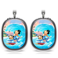 Onyourcases Disney Lilo and Stitch Custom AirPods Max Case Cover Personalized Transparent TPU Shockproof Smart Protective Cover Shock-proof Dust-proof Slim Best Accessories Compatible with AirPods Max