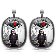 Onyourcases DJ Skrillex Custom AirPods Max Case Cover Personalized Transparent TPU Shockproof Smart Protective Cover Shock-proof Dust-proof Slim Best Accessories Compatible with AirPods Max