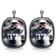 Onyourcases Gronkowski New England Patriots Custom AirPods Max Case Cover Personalized Transparent TPU Shockproof Smart Protective Cover Shock-proof Dust-proof Slim Best Accessories Compatible with AirPods Max
