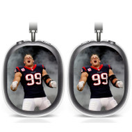Onyourcases JJ Watt Custom AirPods Max Case Cover Personalized Transparent TPU Shockproof Smart Protective Cover Shock-proof Dust-proof Slim Best Accessories Compatible with AirPods Max