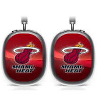 Onyourcases Miami Heat NBA Custom AirPods Max Case Cover Personalized Transparent TPU Shockproof Smart Protective Cover Shock-proof Dust-proof Slim Best Accessories Compatible with AirPods Max