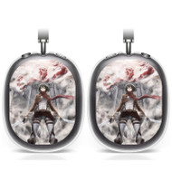 Onyourcases Shingeki no Kyojin Mikasa Ackerman Attack on Titan Custom AirPods Max Case Cover Personalized Transparent TPU Shockproof Smart Protective Cover Shock-proof Dust-proof Slim Best Accessories Compatible with AirPods Max