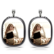 Onyourcases Taylor Swift Glass Make Up Custom AirPods Max Case Cover Personalized Transparent TPU Shockproof Smart Protective Cover Shock-proof Dust-proof Slim Best Accessories Compatible with AirPods Max