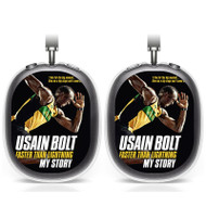 Onyourcases Usain BOlt Custom AirPods Max Case Cover Personalized Transparent TPU Shockproof Smart Protective Cover Shock-proof Dust-proof Slim Best Accessories Compatible with AirPods Max
