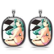 Onyourcases Vocaloid Sexy Hatsune Miku Custom AirPods Max Case Cover Personalized Transparent TPU Shockproof Smart Protective Cover Shock-proof Dust-proof Slim Best Accessories Compatible with AirPods Max