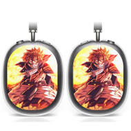 Onyourcases Fairy Tail Natsu Dragneel Custom AirPods Max Case Cover Personalized Transparent TPU Shockproof Smart Protective Cover Shock-proof Dust-proof Slim Accessories Best Compatible with AirPods Max