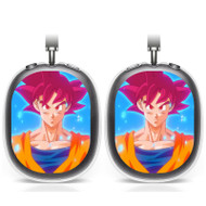 Onyourcases Goku Super Saiyan God Custom AirPods Max Case Cover Personalized Transparent TPU Shockproof Smart Protective Cover Shock-proof Dust-proof Slim Accessories Best Compatible with AirPods Max