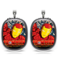 Onyourcases Iron Man Armored Adventures Custom AirPods Max Case Cover Personalized Transparent TPU Shockproof Smart Protective Cover Shock-proof Dust-proof Slim Accessories Best Compatible with AirPods Max