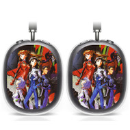 Onyourcases Neon Genesis Evangelion Characters Anime Custom AirPods Max Case Cover Personalized Transparent TPU Shockproof Smart Protective Cover Shock-proof Dust-proof Slim Accessories Best Compatible with AirPods Max